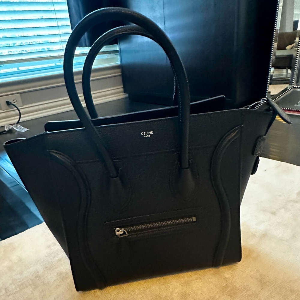 Celine handbag in drummed calfskin